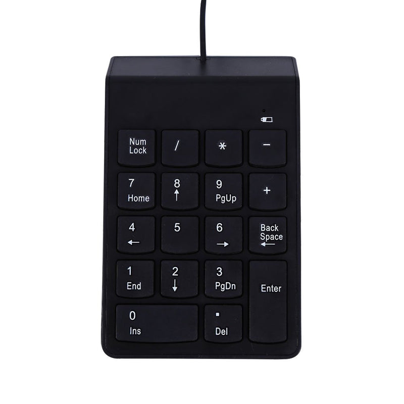 USB Numeric Keypad, 18 Keys Mini Number Pad Plug and Play, Spillproof Dust Proof, with Ergonomic Tilt for Laptop Desktop PC Notebook