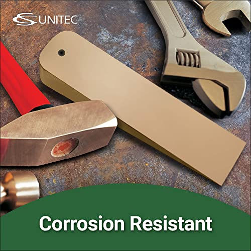 CS Unitec | Non-Sparking Aluminum Bronze Flange Wedge with Lanyard Hole | Metal Pipefitting Welding Tool | 3/4 in x 1-1/2 in x 6 in