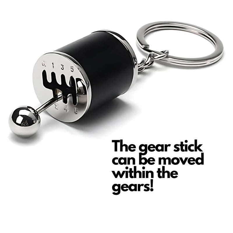 5pc Car Lovers Key Chain Set - Manual Gear Shifter | Wheel Rim | Spanner | Turbo | Brake Disc Keychain | Auto Enthusiast Gift Set | Car Truck Bike | Parts Keyring
