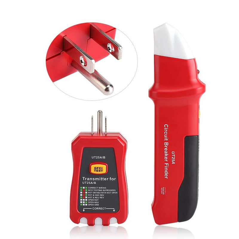 Circuit Breaker Finder, Non-Contact Voltage Tester Outlet / Receptacle Tester Kit Sensitivity Adjustable Professional Circuit Finder for Home