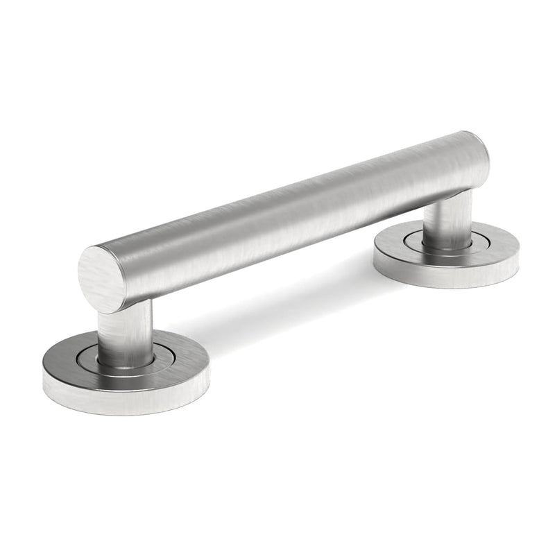 Bath, Shower and Toilet Safety Grab Bar for Seniors and Handicaps, ADA Compliant Mobility Aid Balance Assist Handle, Stainless Steel 9 Inch Brushed Nickel