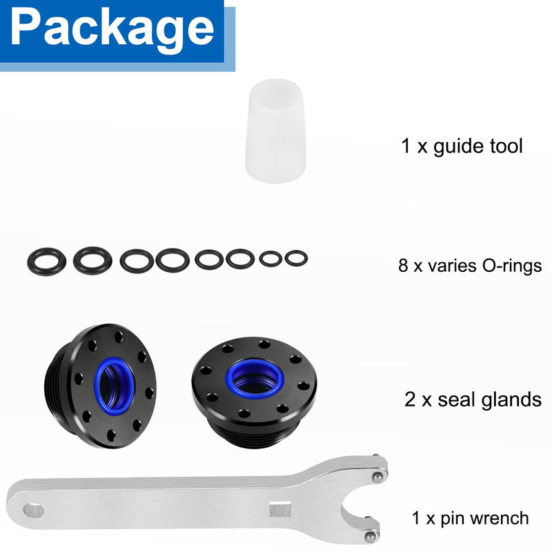 HC5345 Seal Kit Replacement for Seastar HC5345 Seal Kit - Front Mount Hydraulic Steering Cylinder Seal & Pin Wrench HS5157 Kit Fit for HC6750, HC6751, HC5340, HC5341, HC5342, HC5343, HC5344, etc Blue