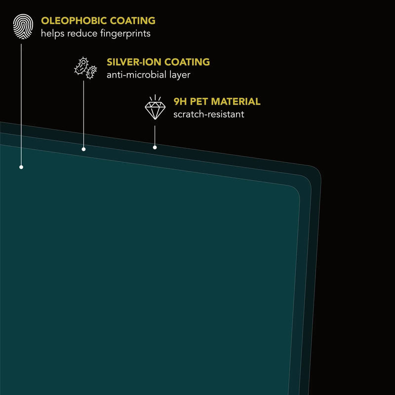  [AUSTRALIA] - Screen Protectors for Rivian R1T & Rivian R1S (All 3) 9H Tough Navigation Display Protection for the GPS & Infotainment Touch System 2021-2025 Rivian Accessories (Matte) Matte