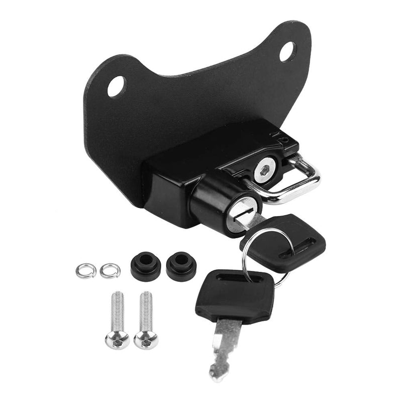 for Indian Bobber Accessories 2021 Motorcycle Helmet Lock,Aluminium Alloy Lock Mount Hook with 2Pcs Keys for 2015-2018,11 * 5.3 * 4.3cm/4.3 * 2.1 * 1.7in(Black)