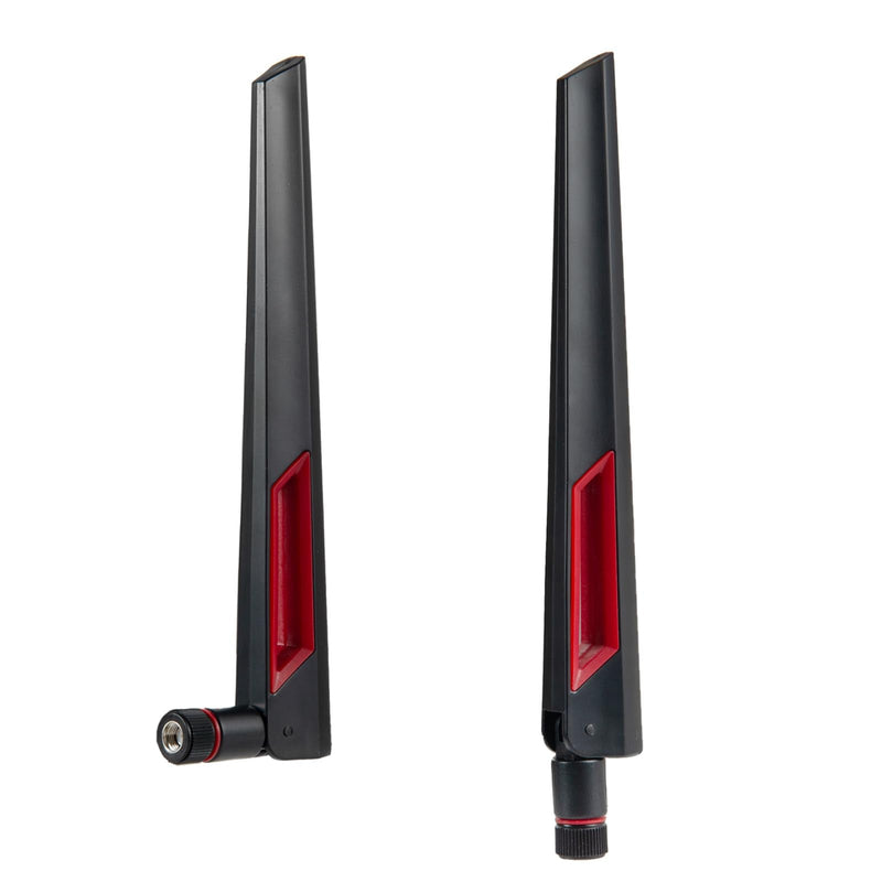 WiFi 6 6E Tri-Band 2.4GHz/5GHz/6E 9dBi Omnidirectional Antenna for PC Desktop Computer PCI-E WiFi 6E Network Card USB Bluetooth Card Wireless Router（2Pack-Black），Eifagur