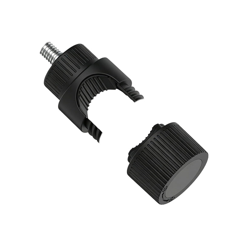 Plastics Round Tube Clamp with 1/4 Inch Screw for Camera Phone Mount Tripods Stand 12mm to 23mm Diameter Plastics Pipe Clamp Base Black Color