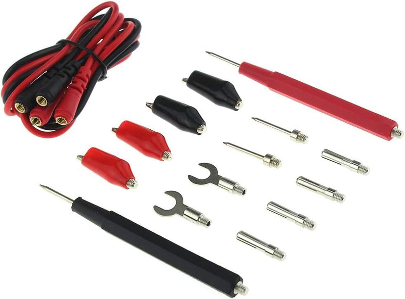 Digital Multimeter Autoranging, True-RMS Multimeter Leads Probes Clips for AC DC Voltage Ammeter Current Ohm Meter