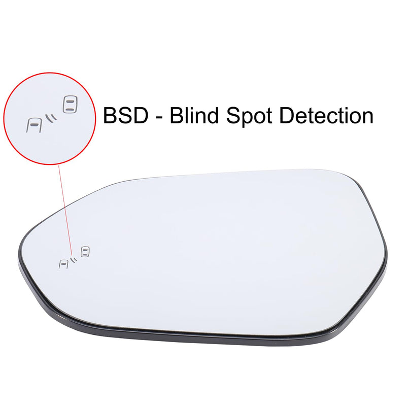 Driver Side Mirror Replacement for 2018-2024 Toyota Camry (US Version) with BSD Left Rear View Mirror Glass 18-24 Driver Side