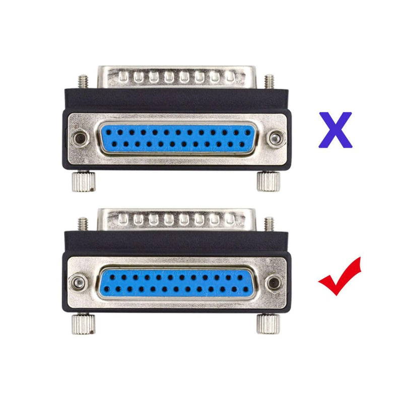 chenyang RS232 DB25Pin Serial Port 90 Degree Down Angled Connector Parallel LPT AES/EBU Adapter