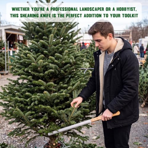 2 Pack Christmas Tree Shearing Knives, Nursery Trimming Shears 2