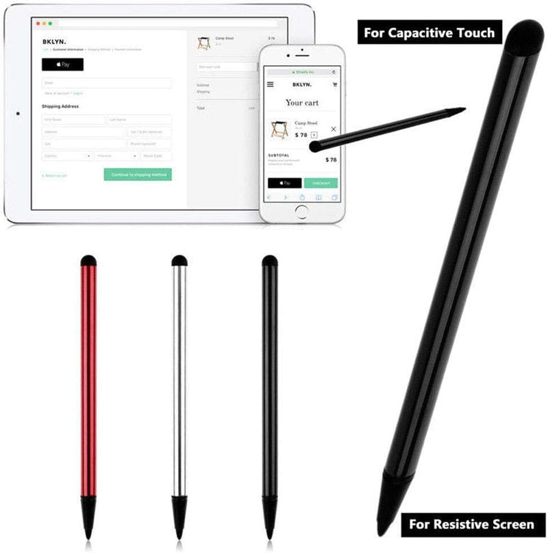 2pcs Black Stylus Pens for Touch Screens, Stylus Pen Universal Touch Screen Pens All capacitive Touch Screen Devices Capacitive Stylus Compatible for iPad, Samsung Galaxy, Touch Screen Smartphones