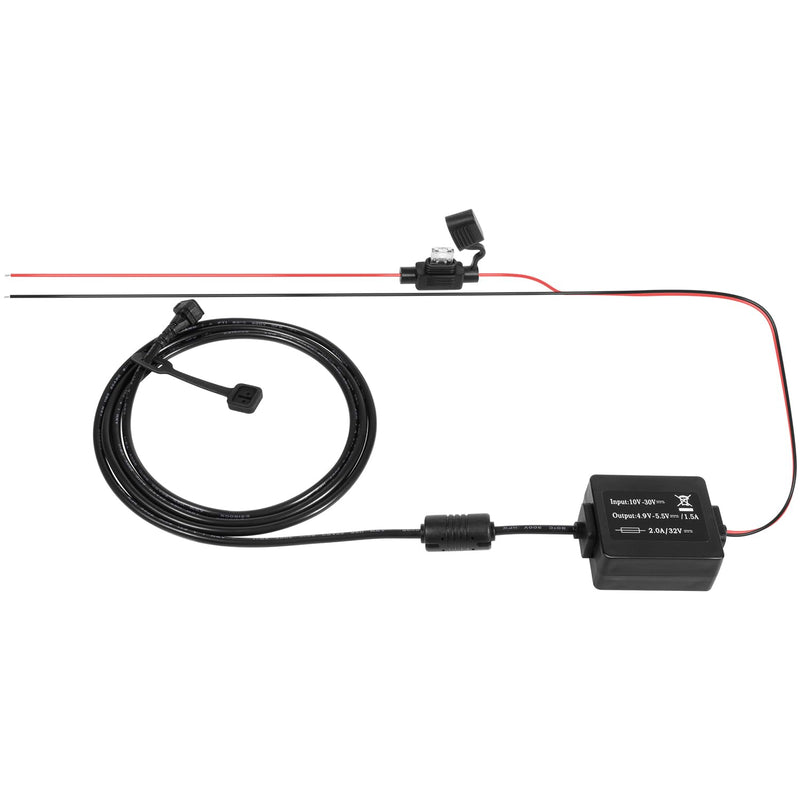 Motorcycle GPS Power Cable Compatible with Garmin Zumo 340, 345, 350LM, 390LM, 395LM & 396 LMT-S, Hardwire Power Cord Harness Replacement for Garmin 010-11843-01