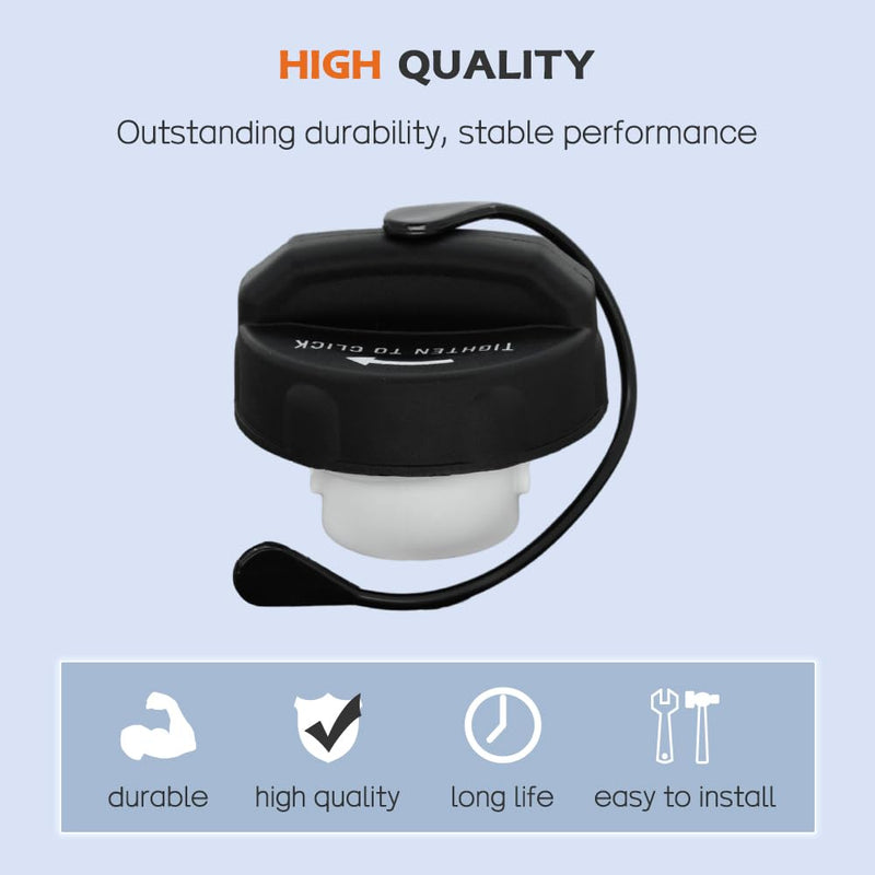 Fuel Tank Cap Gas Cap Compatible with 2003-2018 Jeep Wrangler JK, 2001-2019 Grand Cherokee,1998-2017 Town and Country 2000-2020 Ram 1500 2500 3500 Replaces 52100552AG 52030387AB 52030387AA