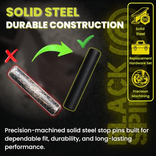 Precision Steel Stop Pins Compatible with 10/22 and 10/22 Magnum Models, Durable Mechanical Hardware Replacement Parts, Solid Steel Construction, Easy Fit Design, 2-Pack Set