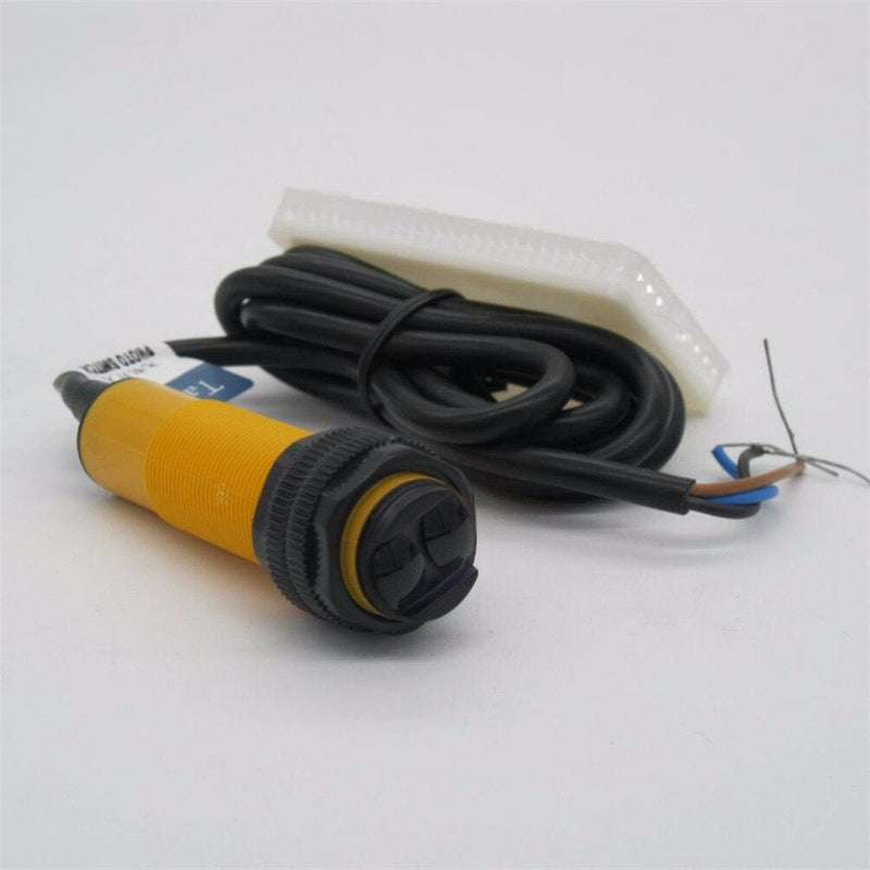 Taiss photoelectric Sensor 2m Sensing Feedback Reflex photoelectric Switch Sensor E3F-R2NK 6-36VDC NPN NO（Normally Open）Proximity Switch Diameter 18mm E3F-R2N1