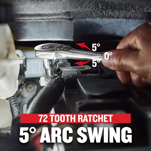 CRAFTSMAN Low Profile Ratchet, 1/2 Inch Drive, 72 Tooth (CMMT86823)