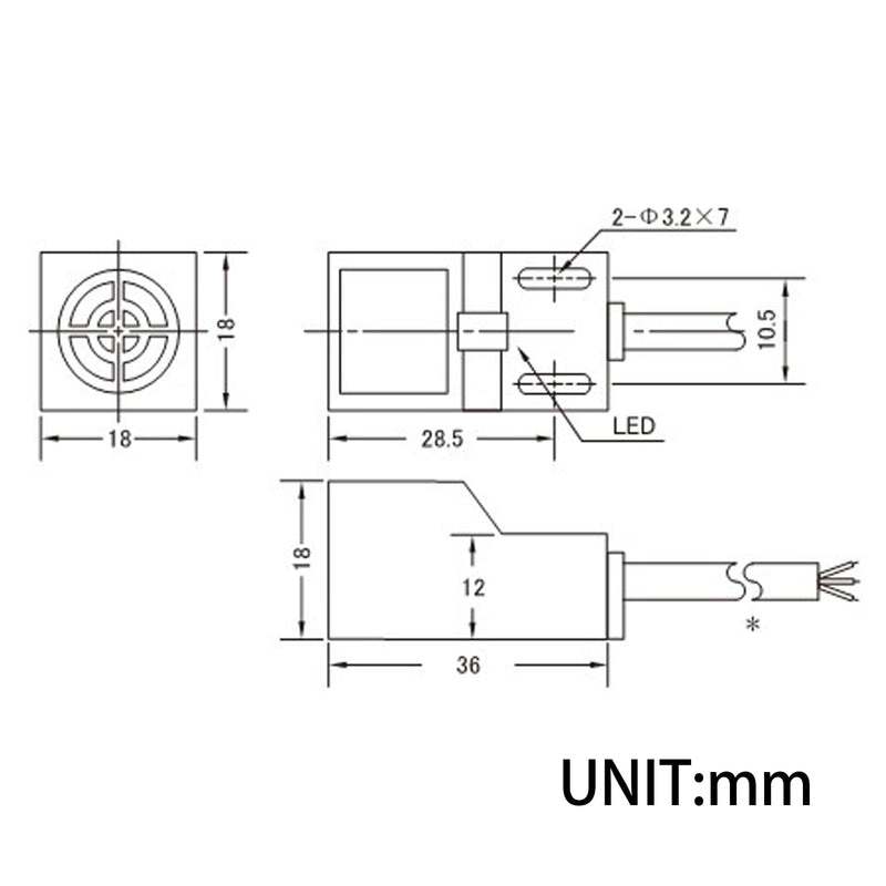SN04-P2 NC Normal Close PNP Inductive Proximity Sensor Switch Detector 4mm 3 Wire DC 10~30V 5Pcs