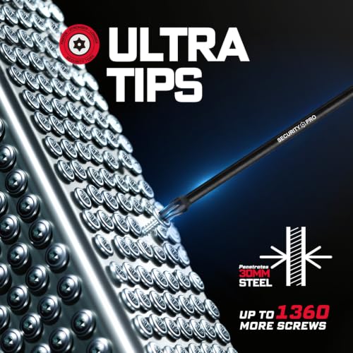 Geinxurn Impact Security Torx Bit Set, 1”/2”/3”/6” 54pcs Magnetic (TT7-TT40) S2 Steel Star Bits with 1/4 Hex-Shank, Long Extension Tamper Proof Screwdriver Bits Stored in Color Coded Base 1 2 3 6 Inch