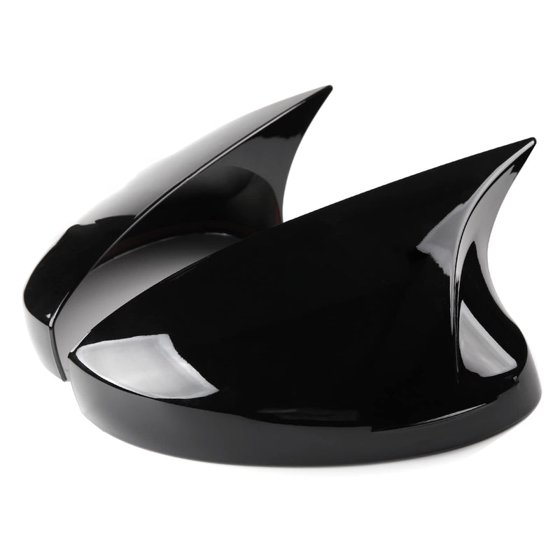 CKE 2pcs Compatible with Honda Civic 2026 2025 2024 2023 2022 Accessories Aggressive Look Sport Door Side Mirror Cover Exterior Rearview Mirror Guard Cover Trims -Glossy Black Glossy Black