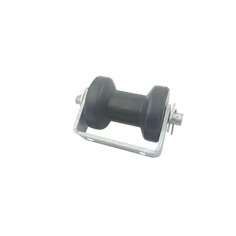 4" 5" Boat Trailer Stationary Spool Keel Roller Bracket Assembly for 2" 2.5" 3" Trailer Tongue Frame 4" roller for 2"-2.5"tongue