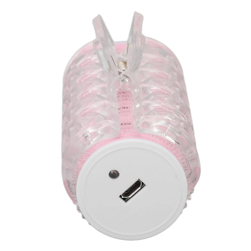 Heated Hair Roller, Fashionable Intelligent Electric Heated Roller Curling with Clip Pink for Curly Bangs Hair Inside Button Curls Pink