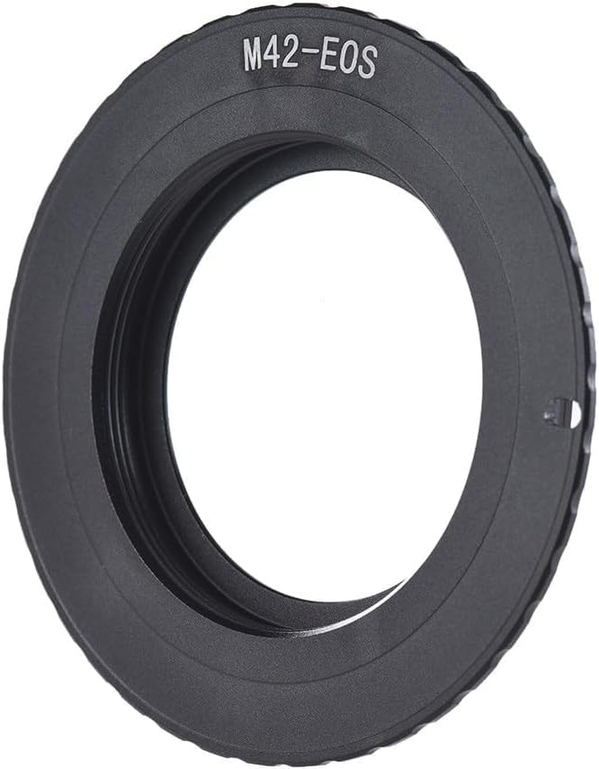 M42-EOS Lens Mount Adapter Ring with 9th Gen AF Confirm Chip, M42 42mm Screw Mount Lens to EF/EF-S Mount Camera for Canon EOS 5D Mark III/II, 5D3, 5D2 6D, 7D, 60D, 70D, 77D DSLR Cameras