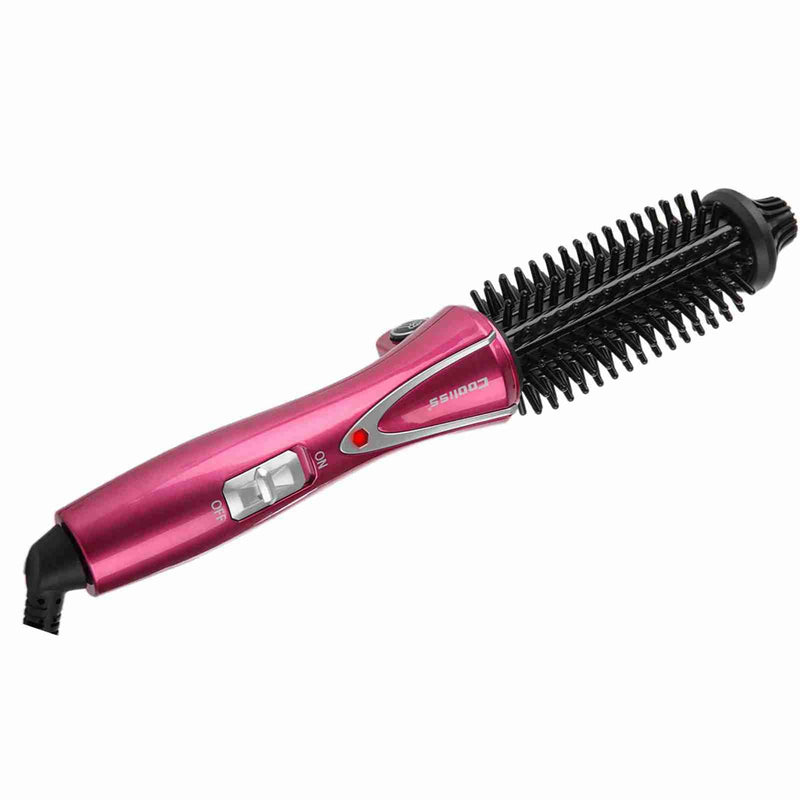 Electric Hair Curler, Hot Curler Brush Professional Anti-Scald Instant Heat Up Curling Wands Instant Heat Styling Brush Suitable For All Hair Types (UK Plug（110-240V）)