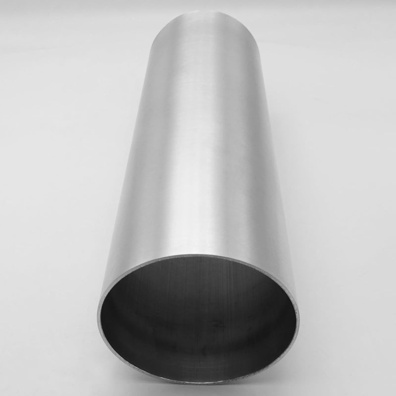 4" (102mm) OD Straight Aluminum Intercooler Pipe Air Intake Tube, Brushed Finish 4" (102mm) Silver 0