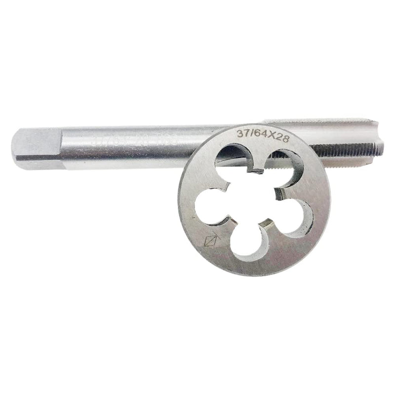 37/64-28 Tap Die Set 37/64x28 Machine Right Hand 37/64 x 28 Tool Straight | Threading Cutting RH