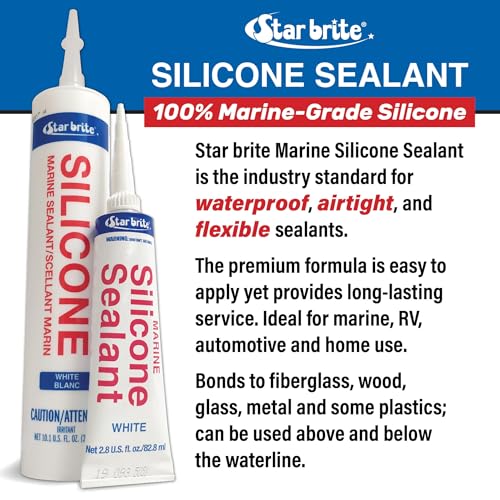 STAR BRITE Marine Silicone Sealant White - Waterproof