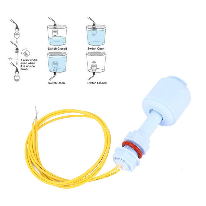 5pcs PP Float Switch，P5210 PP Plastic Float Switch Water Tank Pool Liquid Level Sensor Controller Blue