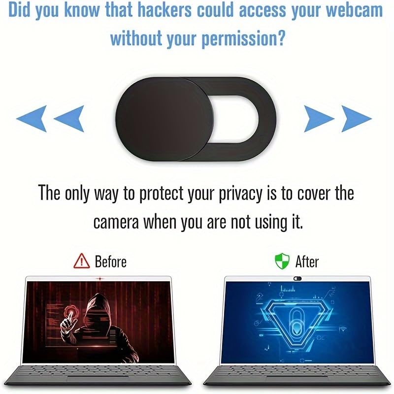 10pcs Privacy Slider Camera Covers, Suitable for iPad, Tablets, Webcams, Laptops, PCs, Cameras, and Phone Lens Sliding Covers for Privacy Protection