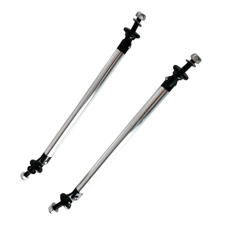 Splitter Rods,150mm Adjustable Front Bumper Lip Splitter Strut Rod Tie Support Bars,Silver 2pcs Silver 150mm