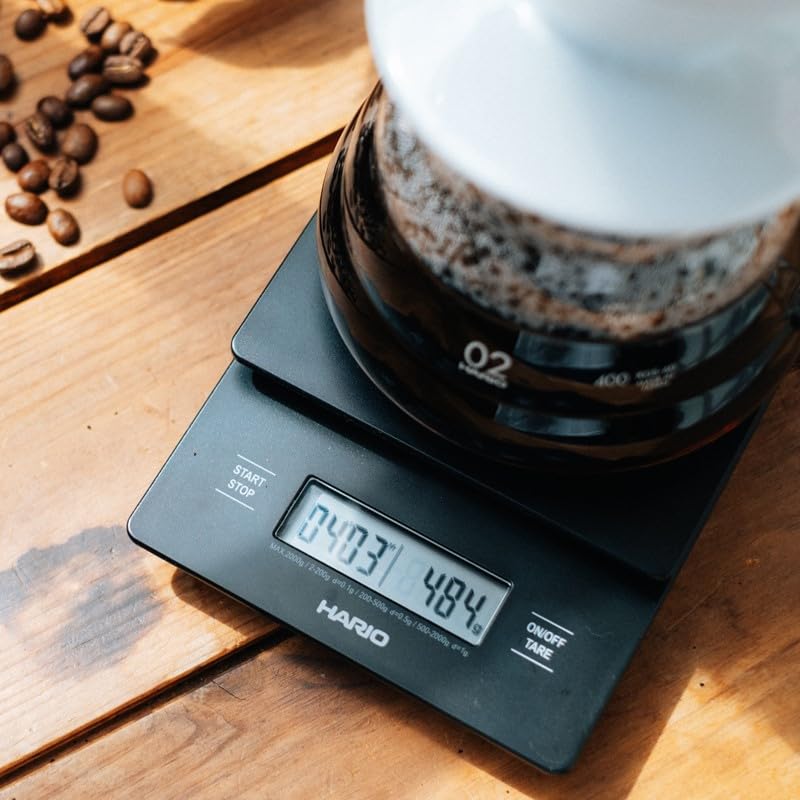 Hario V60 Drip Scale, Black (New Model) Black (New Model)