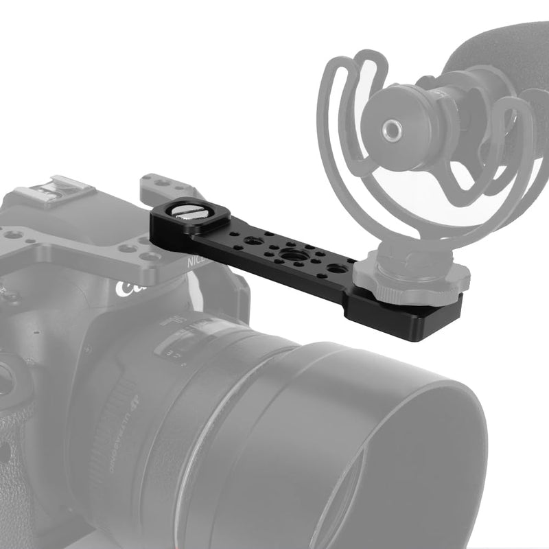 NICEYRIG Cheese Plate Cold Shoe Bar for ARRI Locating Hole, Camera Accessory Easy Expansion Bracket Applicable for Power Bank Clamp, Field Monitor Mount, Magic Arm, Microphone, LED - 609