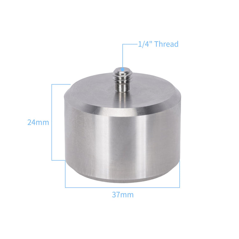NICEYRIG Universal 200g Gimbal Counterweight for DJI RS 4 Pro/4/3 Pro/3-645 | with 1/4" Thread Mount Removable Counter Weight, Stainless Steel