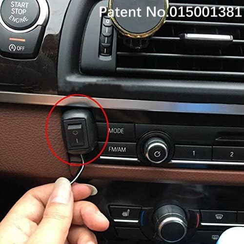 12V-220V/10A SPST Paste Type Button Switch with 1m Wire,Water Drop Shape Off/ON Switch for Fog Driving Lights,Neon Lights,LED Light Bar Black-1m wire