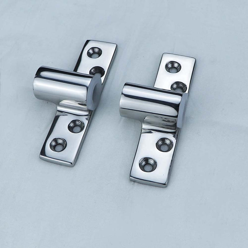 2Pcs Boat 316 Stainless Steel Oarlock Socket Side Mount Rowlock Socket for 1/2" Shank