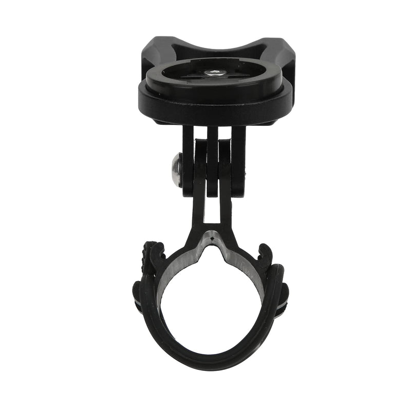 Bike Computer Mount, Extended Bicycle GPS Mount with CNC Alloy Body and Plastic Adapters for Edge Bryton CatEye Series, Compatible with Handlebar Diameter Less Than 38mm (Black) Black