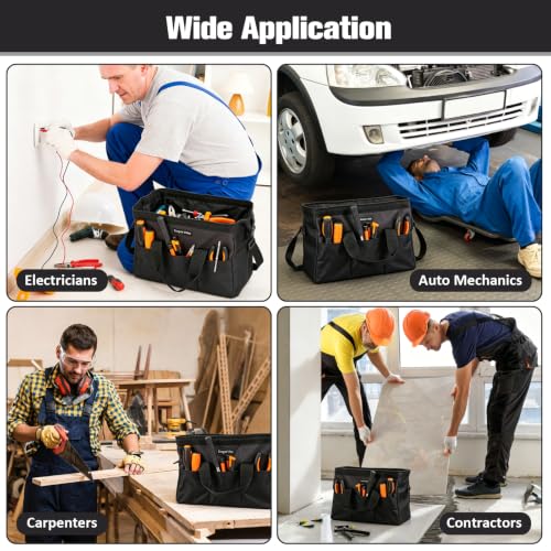 Tool Bag Organizer for Electrician, Mechanic, Carpenter (Black,13Inch) 13Inch