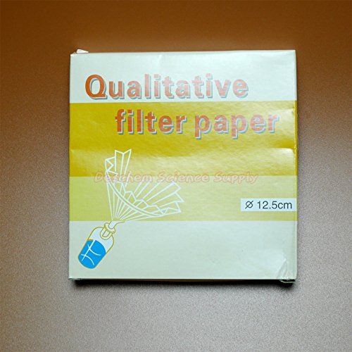 12.5cm 10-15μm Qualitative Filter Paper OD=125mm Slow Speed 100 Pcs/Pack