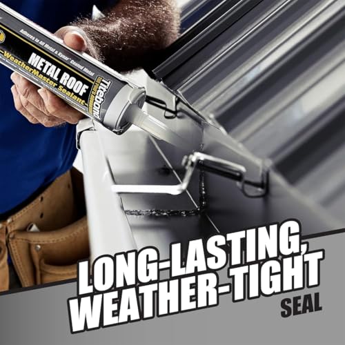 Titebond WeatherMaster Metal Roof Sealant, Brown – Premium Polymer Caulk for Aluminum, Copper, Galvanized Steel & Coated Metals, UV-Resistant – 61141, 9.5 Oz. Cartridge 9.5 Oz. 61141, Brown