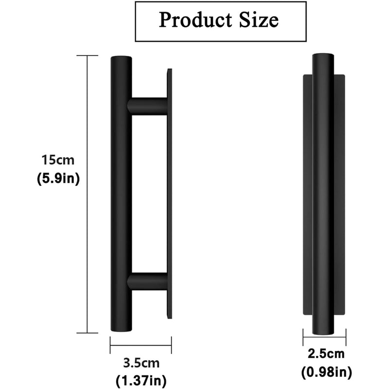 kwa heri Self-Stick Push Pull Helper Black Hidden Cabinet Handles ABS Plastic Door Window Wardrobe Instant Cabinet Drawer Furniture Handles (Black, Pack, 30) 30.0