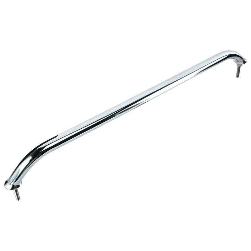 Amarine Made 2-Pack 12", 16", 18" Polished Stainless Heavy Duty Oval Boat Marine Grab Handle Hand Rail with Flange & Stud (18")