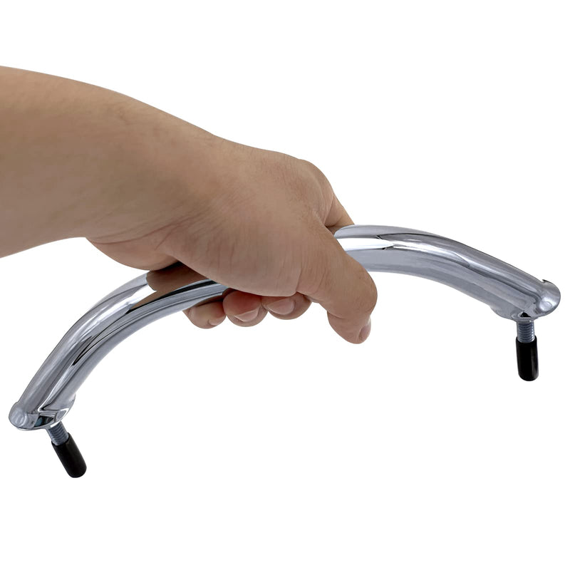 ISURE MARINE Boat 316 Stainless Steel 8-3/4'' Boat Polished Grab Handle Oval Tube Grab Bar Handrail for Marine Yacht RV