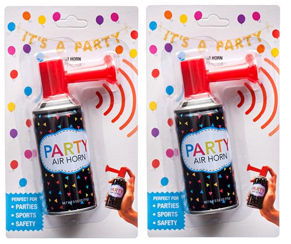 Generic 2/Pack Air Horn Noise Maker, Handheld Pump, Loud for Parties, Sports, Safety Outdoor Events 0.53 Oz (15 g) each Can