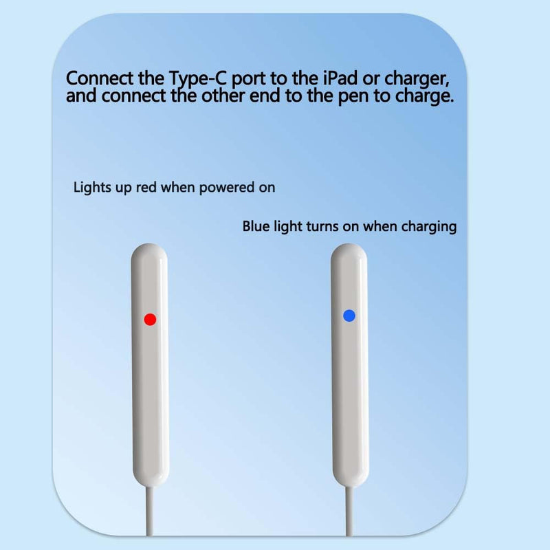 Magnetic Wireless Charger with Cable Compatible for Apple Pencil Pro Only, Convenient Charging Stand with LED Charging Indicator for Pencil Pro Latest Model