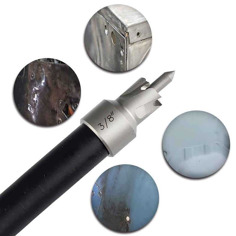 Spot Weld Cutter Set JESTUOUS 5-Pack 3/8 Inch HSS Remover Welding Metal Sheet Hole Drilling Bits for Power Hand Drill Tool