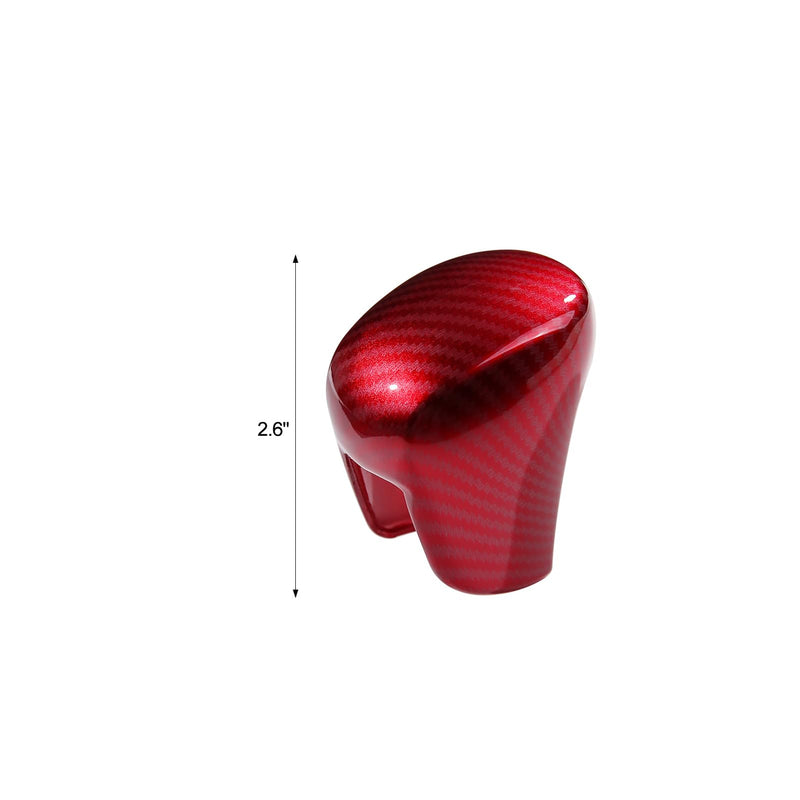 CKE Compatible with Honda Civic 2022 2023 2024 2025 2026 for CRV HRV 2023 2024 2025 2026 for Accord 2018-2024 2025 2026 Accessories Car Center Console Gear Shift Knob Cover Trim Cap -Red Carbon Red Carbon