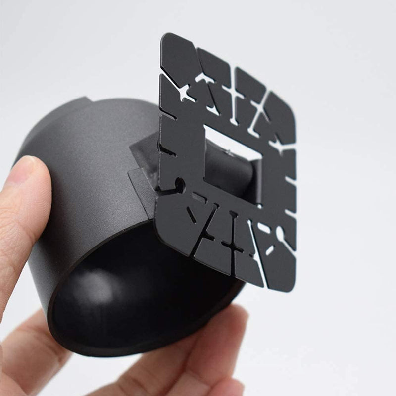 AUTOXBERT 52mm 2" Universal Single Gauge Pod Swivel Dash Mount - Automotive Replacement Housing Meter Cup - Black Single Hole